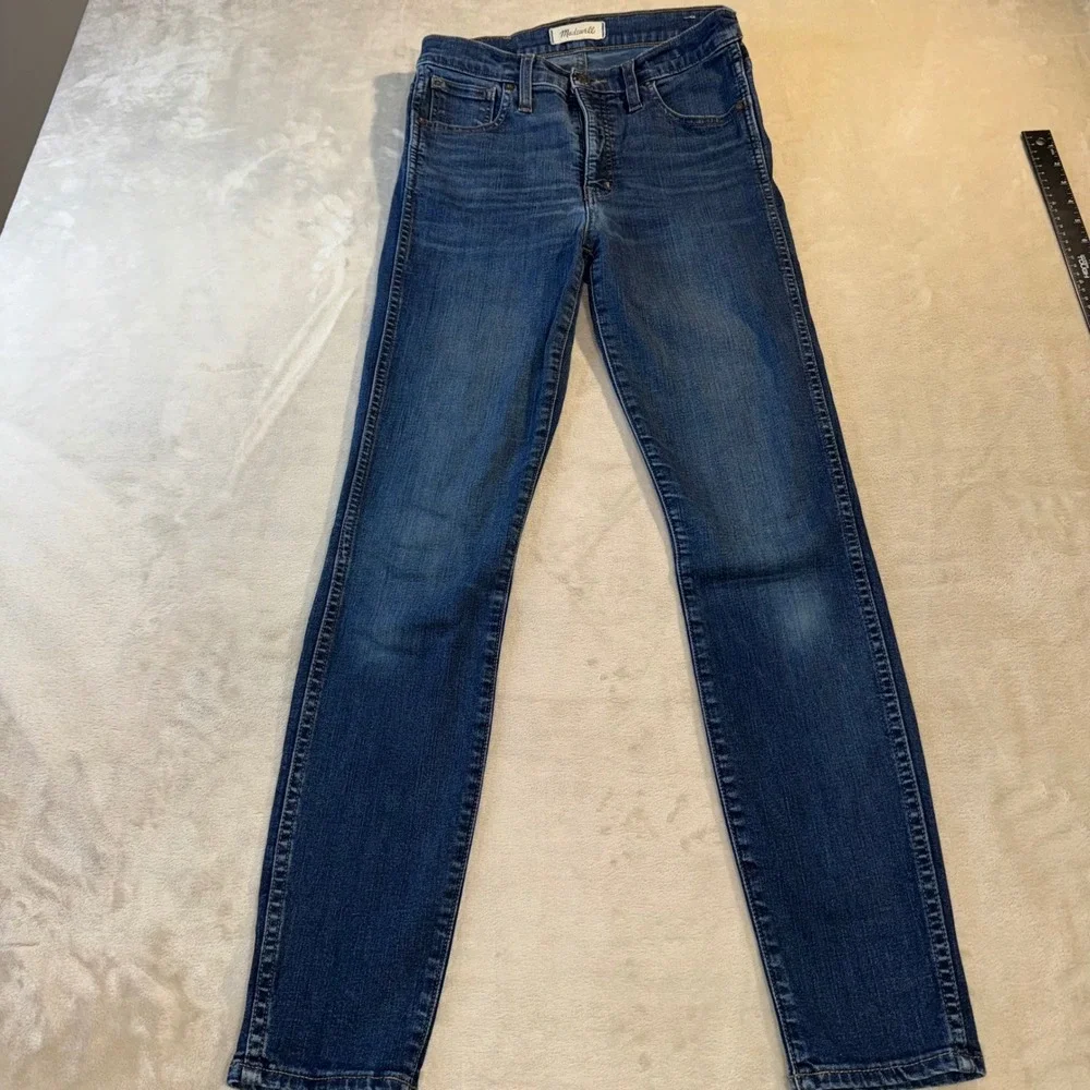 Madewell 10 High-Rise Skinny Jeans Blue Denim 27 Inseam 28.5